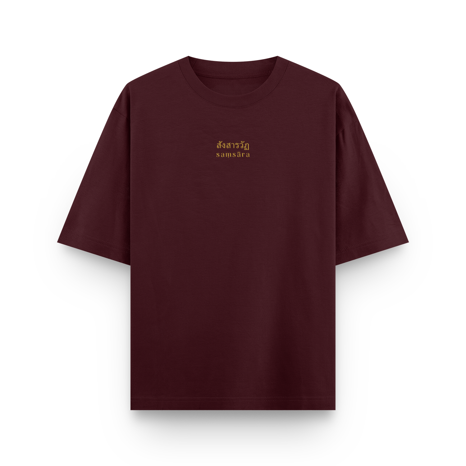 Thai Tattoo Print Oversized T-Shirt