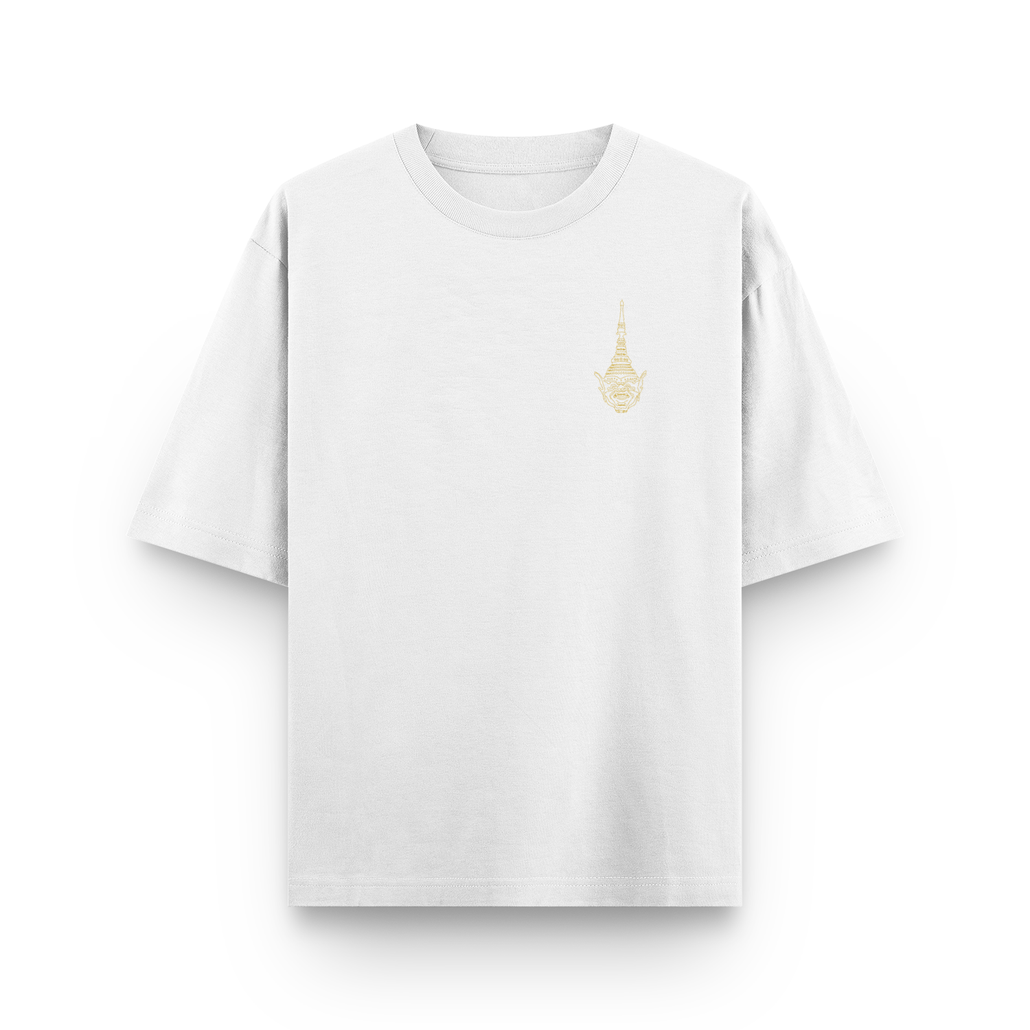 Khon Mask & Siamese Dancers White T-Shirt - Samsara Clothing