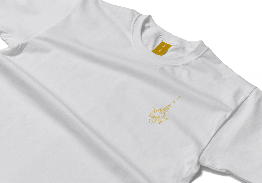 Khon Mask & Siamese Dancers White T-Shirt - Samsara Clothing