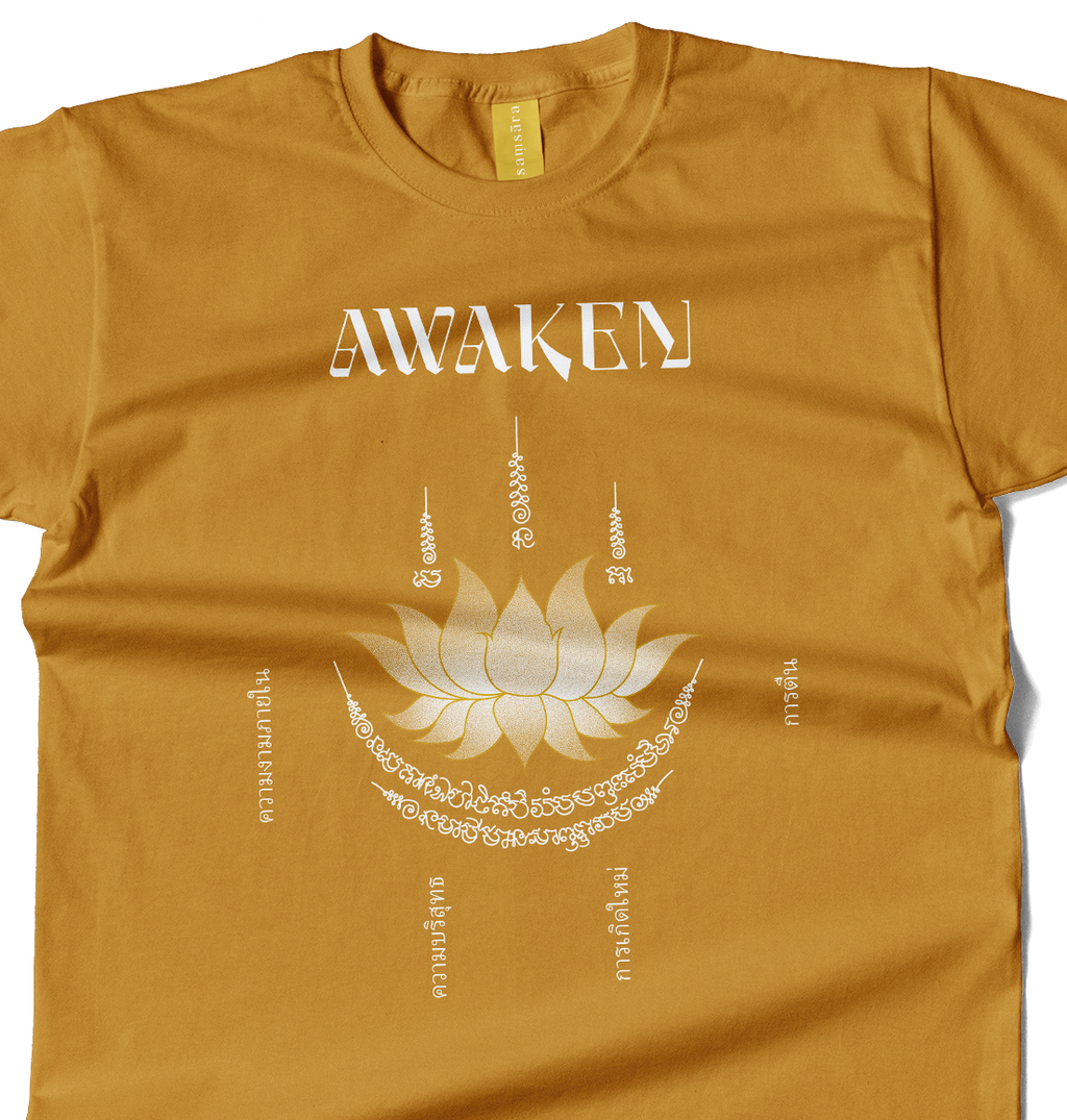 Dok Bua Sak Yant T-Shirt – Spiritual Streetwear by Samsara