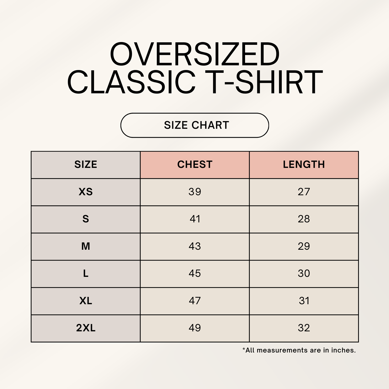 #size chart