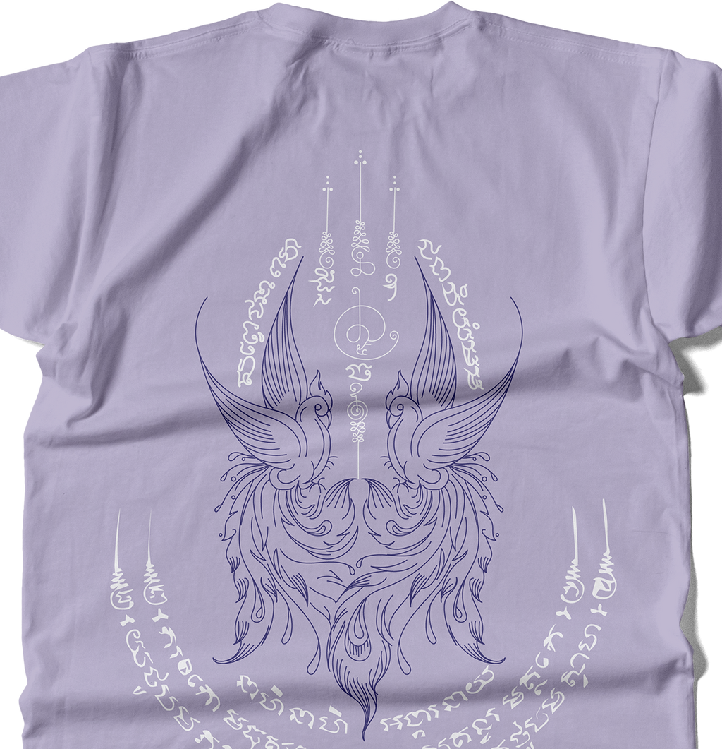 Golden Swan Sak Yant T-Shirt – Sacred Thai Symbolism | Samsara