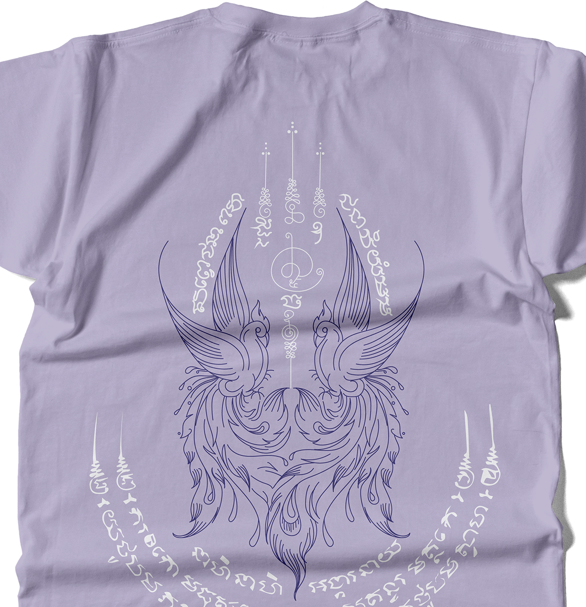 Golden Swan Sak Yant T-Shirt – Sacred Thai Symbolism | Samsara