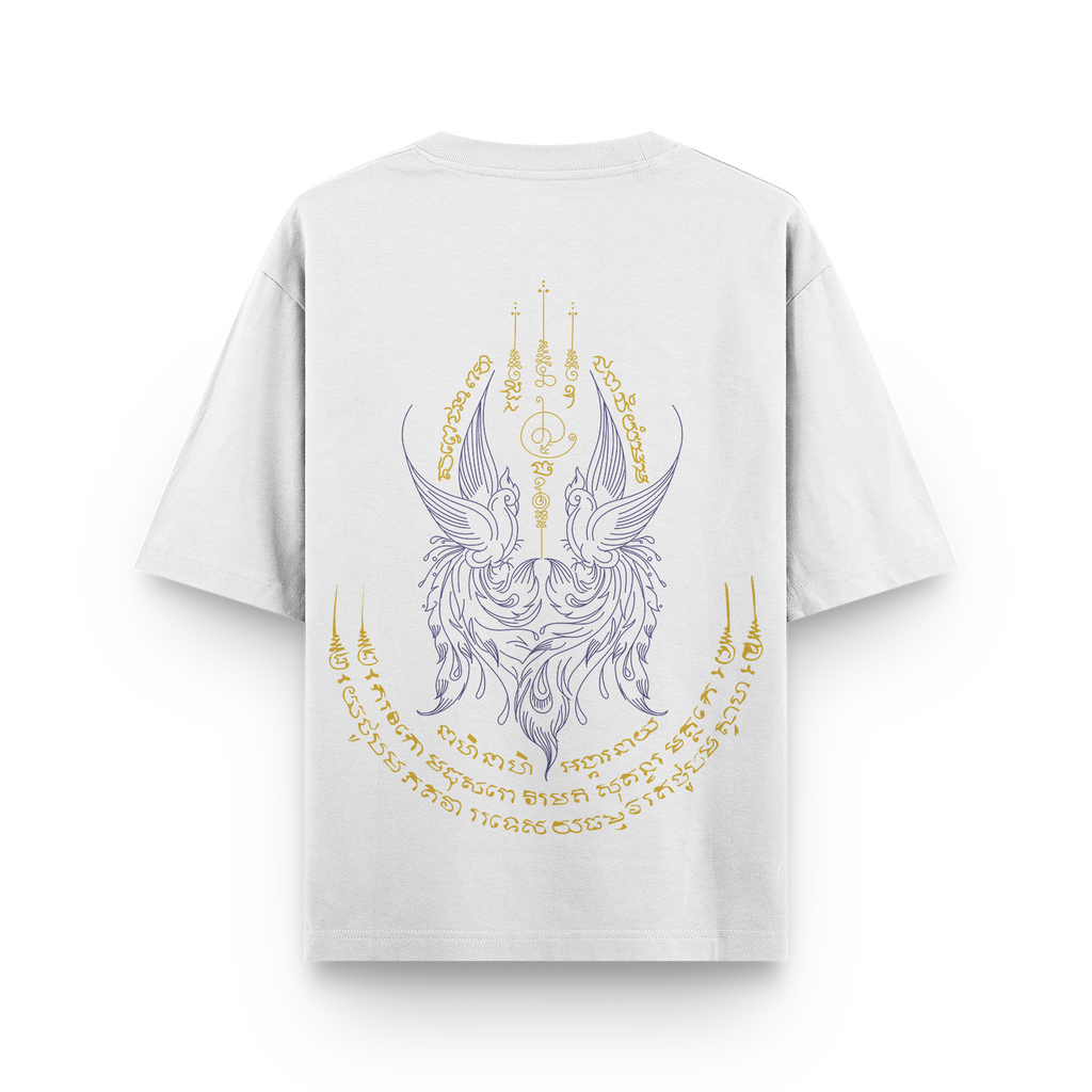 Golden Swan Sak Yant T-Shirt – Sacred Thai Symbolism | Samsara