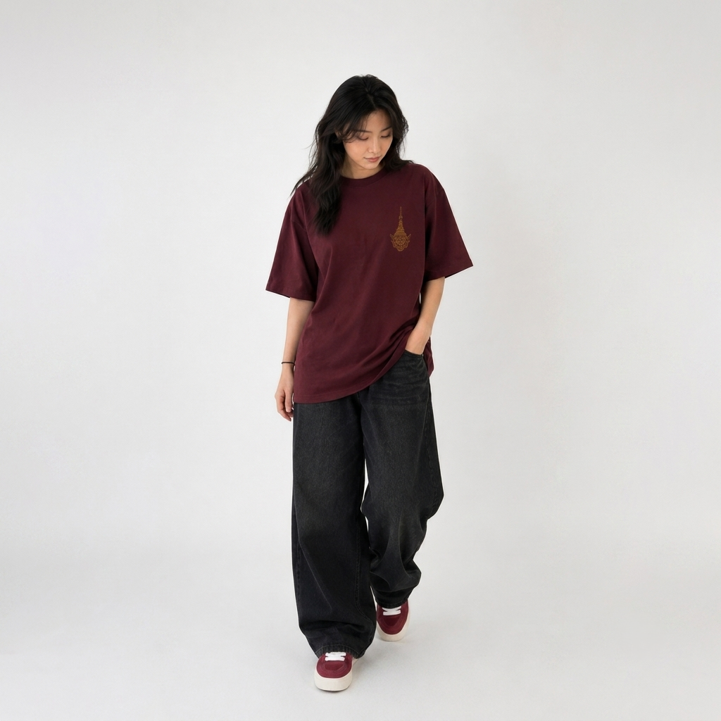 Transcendence T-Shirt - Khon Mask and Siamese Dancers