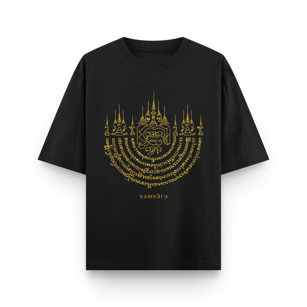 Twin Tigers & Soy Sung Warn – Sak Yant Oversized T-Shirt