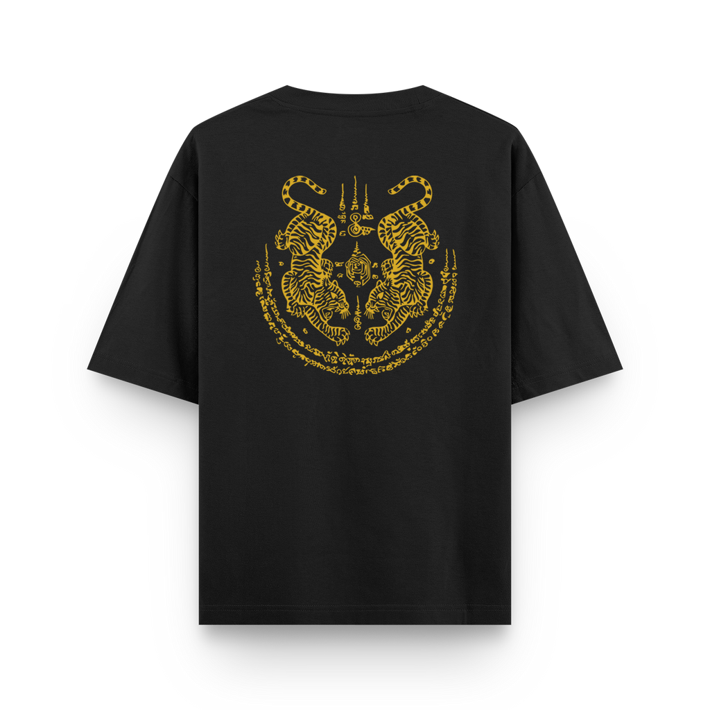 Twin Tigers & Soy Sung Warn Black T-shirt - Samsara Clothing