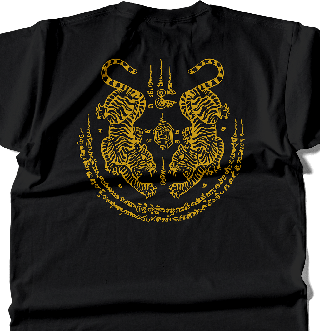 Twin Tigers & Soy Sung Warn Black T-shirt - Samsara Clothing