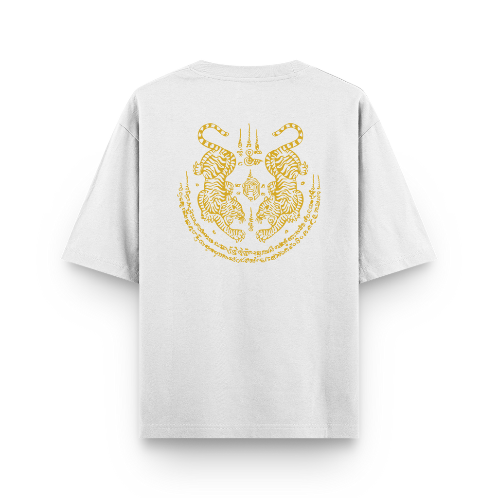 Twin Tigers & Soy Sung Warn White T-shirt - Samsara Clothing