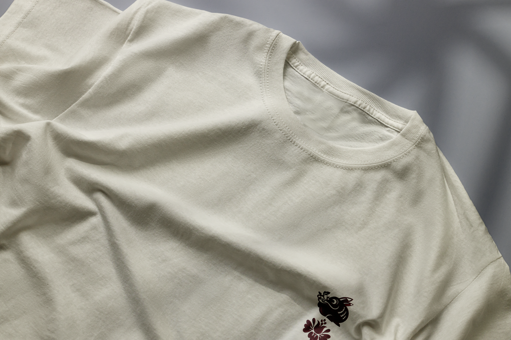 The Rabbit and The Snapdragon - Unisex Terry Oversized Tee