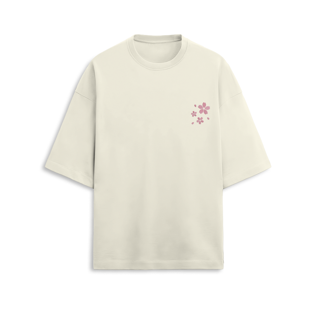 Cherry Blossom - Unisex Terry Oversized Tee
